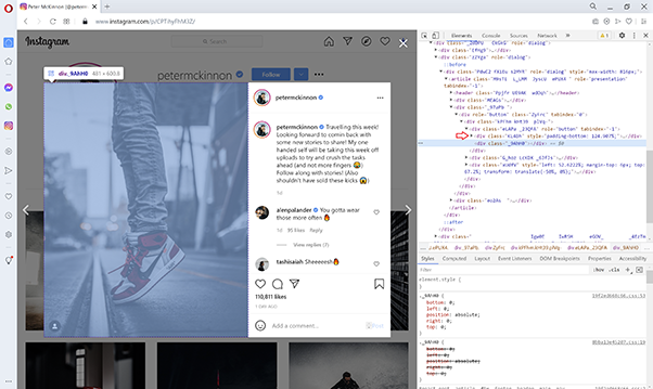 Opera Developer Tools