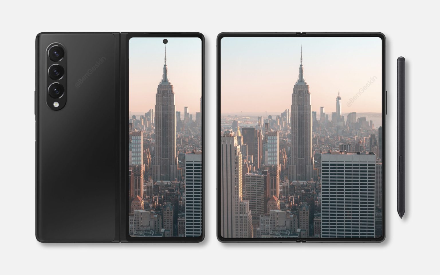 Samsung Galaxy Z Fold 3 Render image