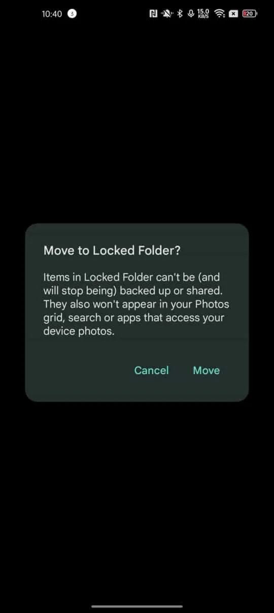 Move To Locked Folder