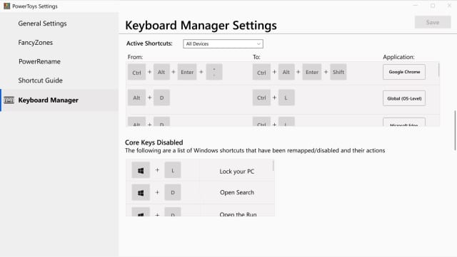 Keyboard Manager – Customize Your Shortcuts