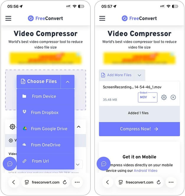 Free Convert Video Compressor