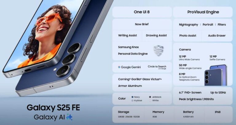 Samsung Galaxy S25 FE Announced