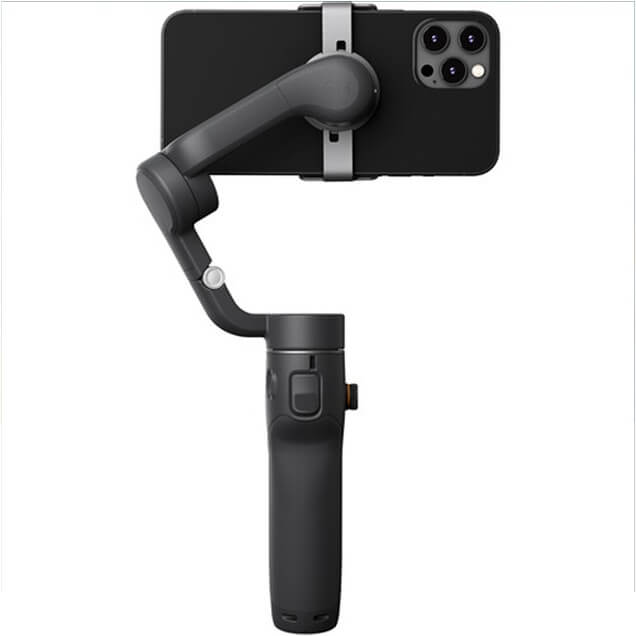 DJI Osmo Mobile 6 smartphone gimbal stabilizer for smooth video recording with a mounted phone.