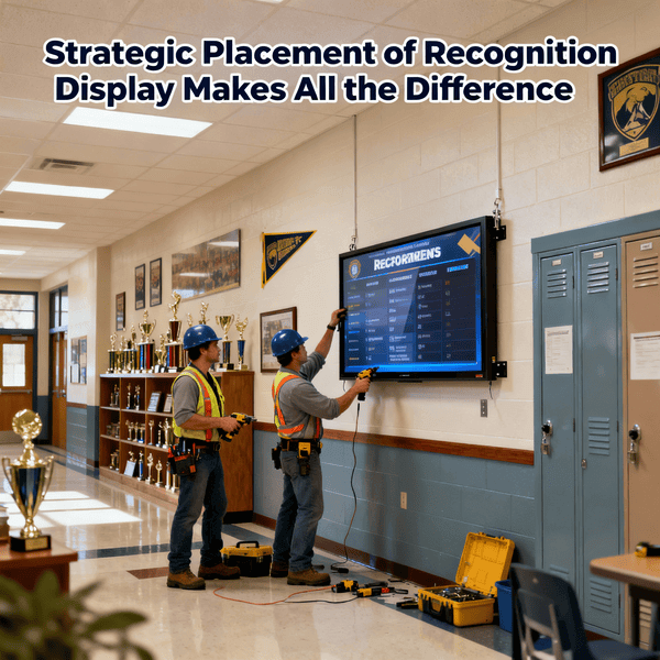 Strategic Placement of Recognition Displays