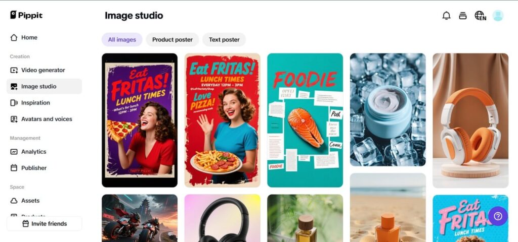 Pippit's AI background generator, you can take the barest images and turn them into stories full of mood, emotion, and personality
