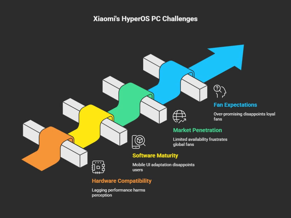 Xiaomi HyperOS for Computers may have some obstacles and challenges to pass through.