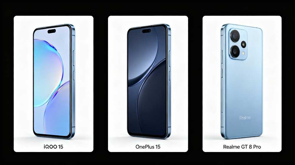 iQOO 15 vs OnePlus 15 vs RealMe GT 8 Pro