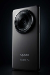 OPPO Find X9 Pro flagship smartphone with 200MP Hasselblad camera and titanium finish in 2025