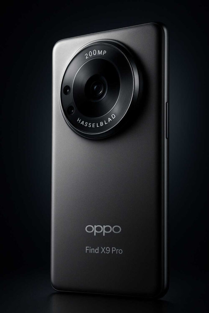 OPPO Find X9 Pro flagship smartphone with 200MP Hasselblad camera and titanium finish in 2025