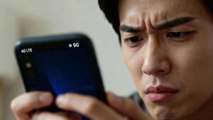 Phone stuck on 4G instead of 5G network connection issue