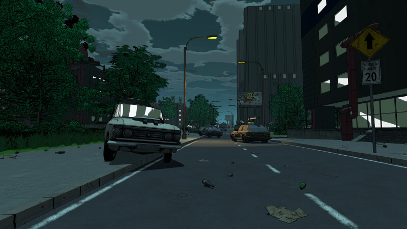 Skopje '83's cel-shaded, comic book aesthetic is its most immediately recognizable feature