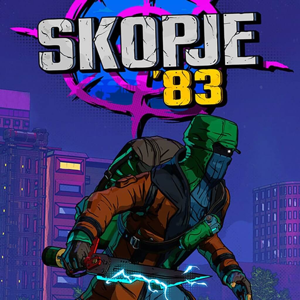 Skopje '83 character art in cel-shaded comic style showcasing the game's distinctive artistic design