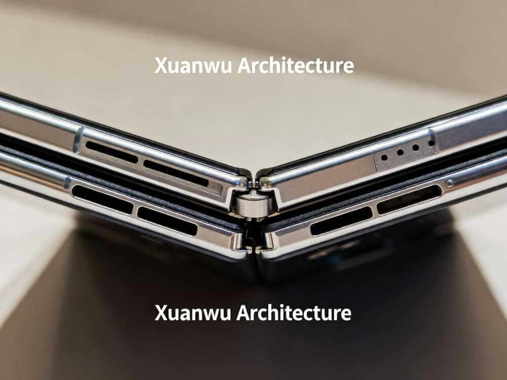 Huawei Mate X7 advanced foldable hinge mechanism with aerospace-grade aluminum frame construction