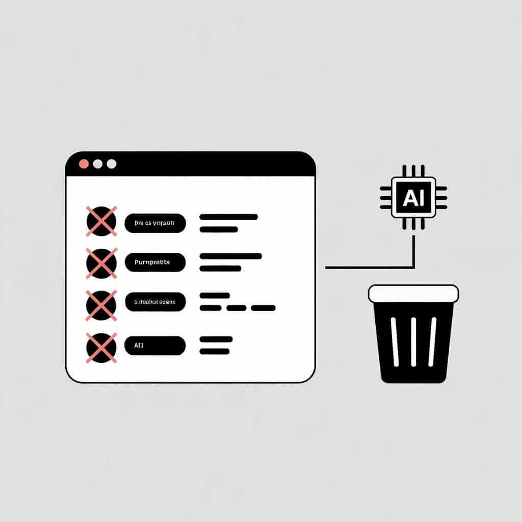 Diagram showing AI entry points being disabled and on-device AI models being removed.