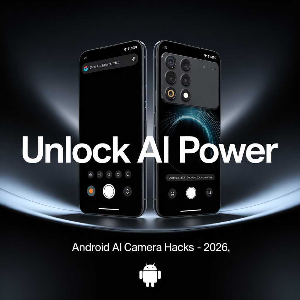 Brand-specific AI camera hacks on Google Pixel 10, Samsung Galaxy S26, and Vivo X200 with portrait and zoom samples.