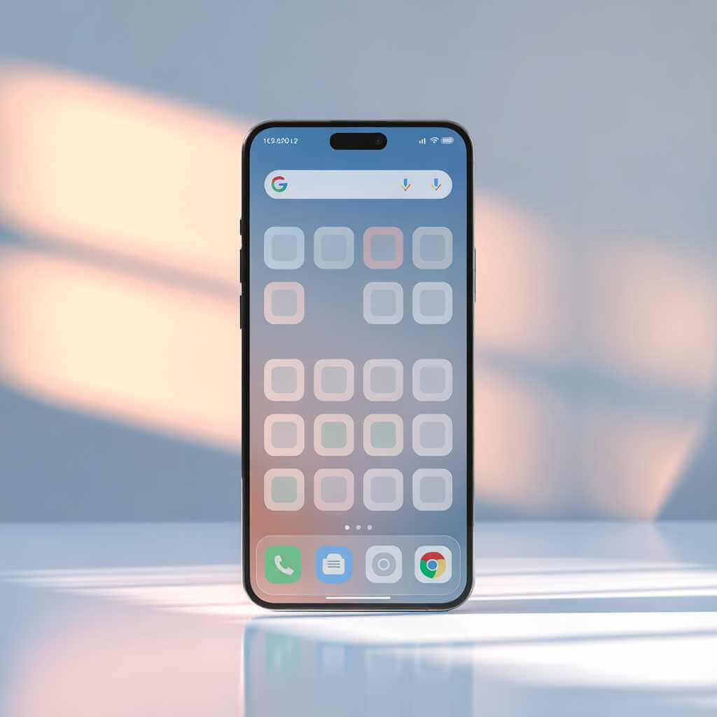 Xiaomi HyperOS 2 clean home screen with structured app grid and minimal design