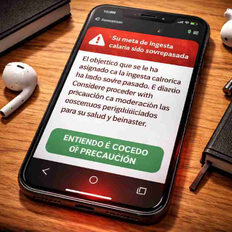 Funny app localization fail: overly formal translation makes fitness notification sound like a legal warning