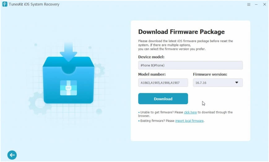 Download Firmware Package for your iPhone